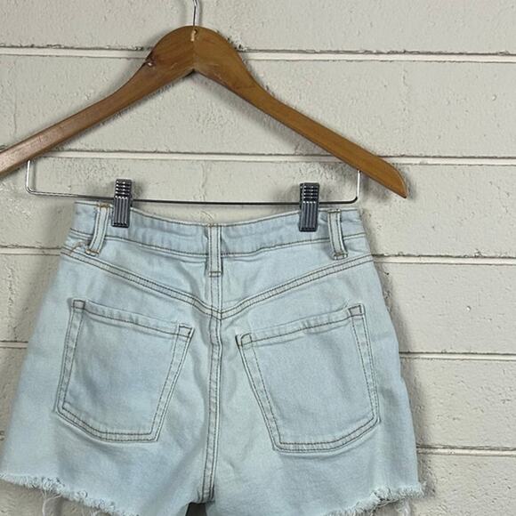 SO Denim Crochet Shorts Light Blue size 26(3) - Picture 6 of 8